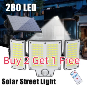 1200000lm LED Solar Street Light Security Motion Sensor Outdoor Wall Flood Light - Picture 1 of 12