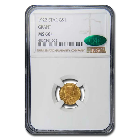 1922 $1 Grant MS-66+ NGC CAC (Star) - SKU#220094 Cover