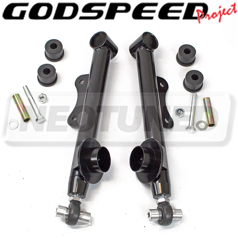 FOR FORD MUSTANG 1999-04 GODSPEED ADJUSTABLE REAR LOWER CONTROL ARMS KIT SET - Image 1 of 4