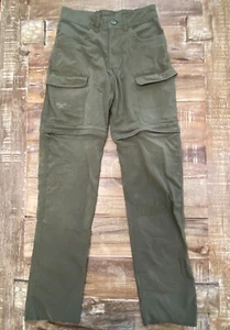 Boy Scout Green Uniform Convertible Cargo High Rise Pants Men’s Size 28 - Picture 1 of 10