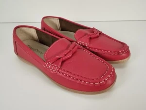 ZAPATOS MOCASINES SINTÉTICOS FLEET & FOSTER ROJOS MUJER DAMA UK 7 - EUR 39 - Imagen 1 de 9