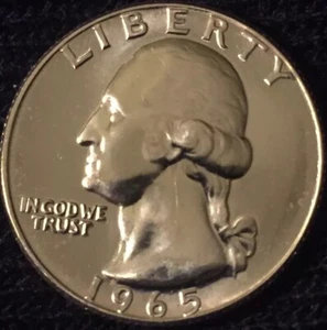 1965 SMS Washington Quarter Dollar Gem Bu 🔥🔥🔥🔥🔥🔥Super Rare 🔥🔥🔥🔥🔥🔥 - Picture 1 of 2
