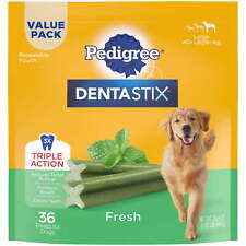 Pedigree Dentastix Fresh Flavor Dental Bone Treats For Large Dogs.