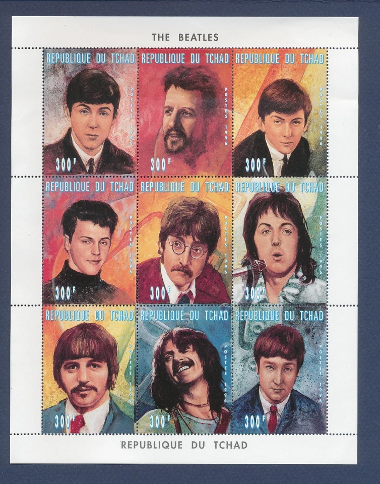 CHAD - MNH S/S - The Beatles - 1996 Foto 1 de 1