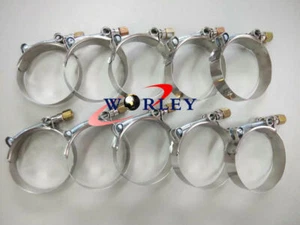 10 x 3 Inch / 76mm ID Stainless Steel T-Bolt Silicone Hose Clamp (79-87mm) - Picture 1 of 9