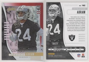 2019 Panini Absolute Rookie Red Spectrum /100 Johnathan Abram #182 Rookie RC