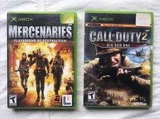LOT of 2 XBOX Games: 'Call Of Duty 2' & 'Mercenaries Playground of Destruction'