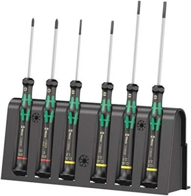 Wera 05118150001 A Kraftform Micro Slotted/Phillips Electronics Screwdriver Set