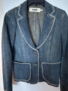 Moschino Jeans Vintage Denim Blazer – size US 8 - Picture 1 of 6