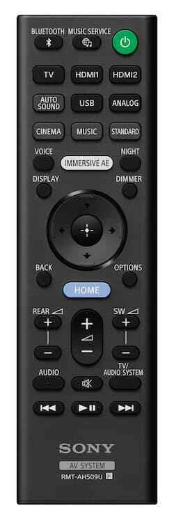 OEM Remote  Sony RMT-AH509U for HT-A7000 Home Audio  Soundbar + batteries - Image 1 of 1
