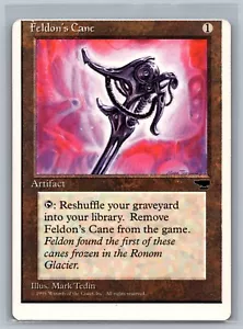 Magic The Gathering Chronicles Feldon's Cane MISCUT OFF CENTER ERROR Card MTG - Picture 1 of 2