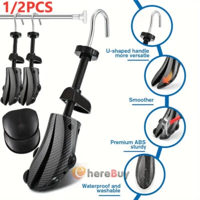 Estirador de zapatos ajustable de acero al carbono de 2 vías de 1/2 pieza para hombres mujeres talla 4-14 EE. UU. Foto 1 de 4
