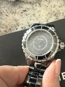 Authentic Chanel J12 Phantom - Black Dial Ladies Watch -33 mm - Picture 1 of 7