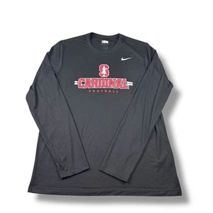 Nike Dri-Fit Stanford Cardinals Coach-Issued Performance L/S T-Shirt Uomo L Usato in ottime condizioni - Foto 1 di 7