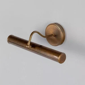 14.5" Elle Picture Light Vintage Antique Picture Wall Light / Solid Brass - Picture 1 of 5