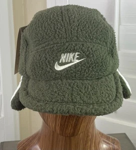Gorra plana Nike Fly sin estructura de 5 paneles Sherpa FZ2604-325, talla única para niños, nueva con etiquetas - Imagen 1 de 6