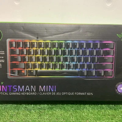 Razer Huntsman Mini 60% Gaming Keyboard Chroma RGB Onboard Memory Black Tested - Image 1 of 4