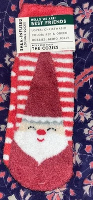 Calcetines de salón Bath & Body Works rojos con infusión de Santa Shea Foto 1 de 2