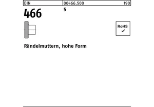 Reyher Rändelmutter DIN 466 hohe Form M 3 5 - Bild 1 von 1