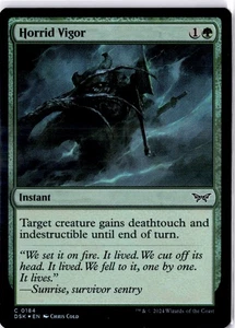 Horrid Vigor Duskmourn: House of Horror Foil Holo 184 DSK MTG - Picture 1 of 2