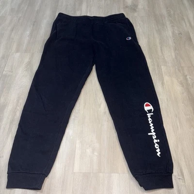 NAVY CHAMPION FLEECE JOGGERS YOUTH SZ XL Pockets Easy Care - Image 1 of 4