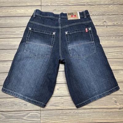 Pantalones cortos de jean vintage Southpole Red Label holgados azules para hombre talla 34 Foto 1 de 4