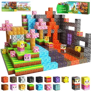 100PCS Magnetic Blocks Magic Forest Set for Boys & Girls Toys Age 3-5 6-8 8-1... - Picture 1 of 8