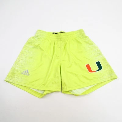 Pantalones Cortos de Práctica Adidas Miami Hurricanes Para Mujer Amarillos Usados Foto 1 de 4