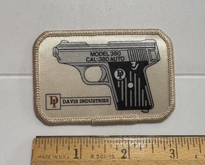 Davis Industries Model 380 .380 Auto Pistol Handgun Souvenir Printed Patch Badge - Picture 1 of 2