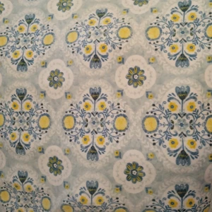 Anti Pill Fleece Fabric - Floral Medallion Pattern - Picture 1 of 2