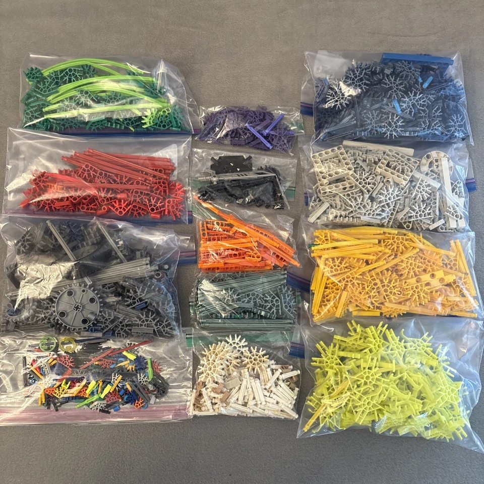 Lote misto de peças K’nex 6 lb. - Imagem 1 de 4
