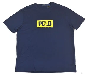 Polo Ralph Lauren TShirt Navy with Yellow Pony Logo XLT XL Tall NWT - Picture 1 of 4