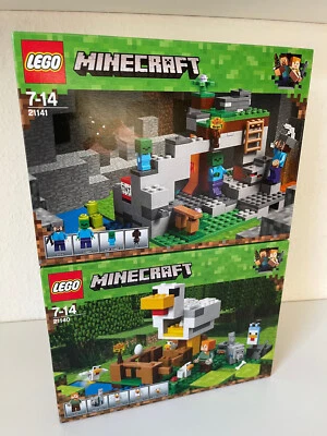 LEGO Minecraft: The Chicken Coop (21140)  + The Zombie Cave (21141) - NEU/NEW #2 - Bild 1 von 3