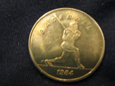  1984 Baseball - LA Olympic Games Transit Token Coin - Very Nice Condition - Image 1 of 2