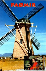 WINDMILL HAM RADIO CQ QSL QSO POSTCARD PA0MIR NETHERLANDS PURMEREND 2011 - Picture 1 of 2