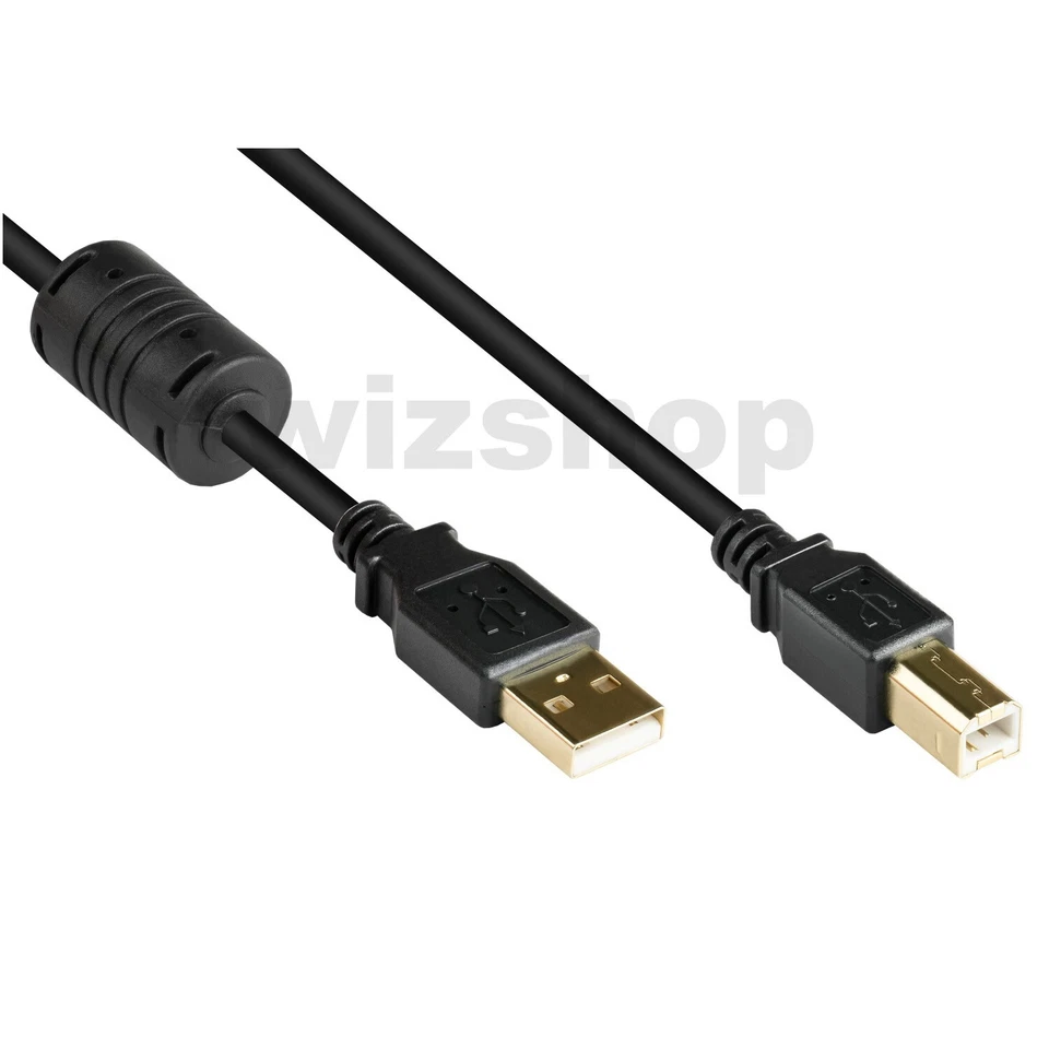 Cavo USB per Stampante da 0,5 a 5 metri USB 2.0 A/B Stampante scanner dati ecc.  - Immagine 1 di 3