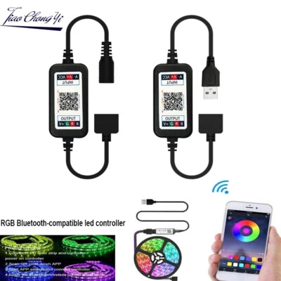 Wireless Bluetooth-compatible RGB Controller Dimmer For RGB LED Strip Light - Image 1 of 4