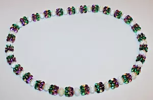 Extra große 40" lange x 1" dicke Perlen Weihnachtsgirlande Halskette mehrfarbig - Bild 1 von 6