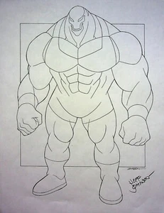 Superman Batman Public Enemies JEFF JOHNSON SIGNED Production Hand Drawn Model - Picture 1 of 2