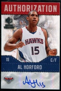 2008 SP ROOKIE THREADS AL HORFORD AUTO AUTHORIZATION #AU-AH HAWKS CELTICS BJA1