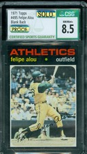 1971 TOPPS PROOF LOA #495 FILIPE ALOU CSG 8.5 SOLO FINEST 1989 TOPPS  *