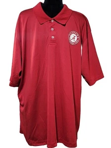 NwT L2XT UNIVERSITY of ALABAMA COLLARED POLO SHIRT 3 BUTTON SHORT SLV  RUSSELL - Picture 1 of 11