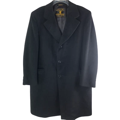 Abrigo Chesterfield de colección 100 % cachemir para hombre de lujo Hollywood Hughes & Hatcher Foto 1 de 4