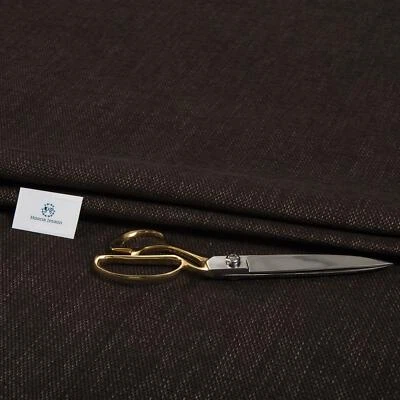 HAARIS IMAAN Dark Brown Chocolate Upholstery Fabric, By the Metre, Sofas, Stools , Beds