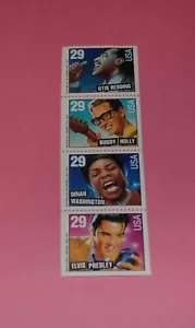 EE. UU. Cantante estadounidense de rock & roll (1936-59). Estampillada sin montar o nunca montada. 4 cantantes 1993 - Imagen 1 de 1