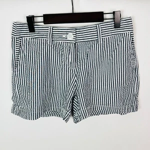 Pantalones cortos para mujer Crown & Ivy 2P a rayas pequeñas Seersucker - Imagen 1 de 3