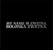 Bolonka Zwetna dog name car sticker dog sticker film Tsvetnaya
