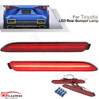 For Toyota Rav4 Camry Lexus Nx Rc 200 Rear Red Bumper Reflector Side Marker Lamp