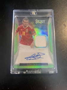 2016-17 Panini Select Gareth Bale Player Worn Patch Auto Green /25 Wales - Picture 1 of 2