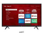 TCL-32"-Class Roku Smart LED 780p HDTV With stand: 28.8"Lx6.8"Dx19.1"H, Remote
